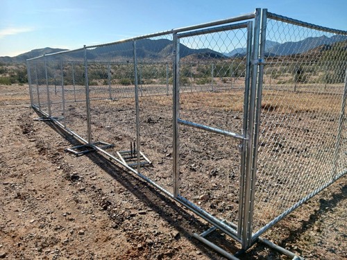 New fence panels - chain, link
